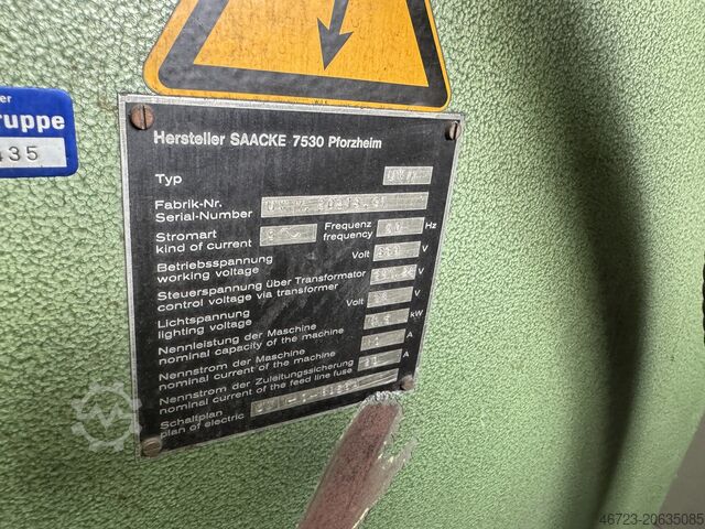 Tool and Cutter Grinder SAACKE UW11