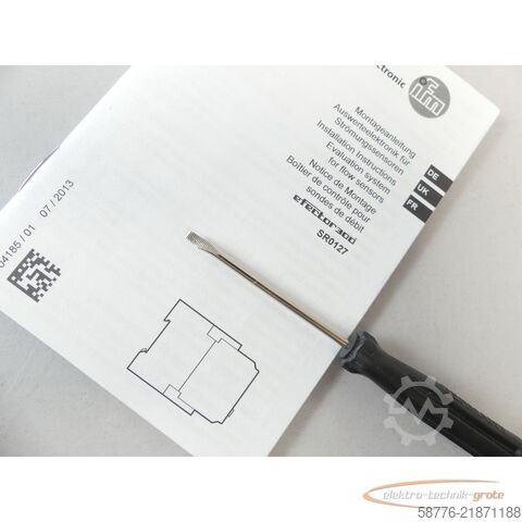 Component IFM SR0127 Auswerteeinheit SN: 128773 - ! -