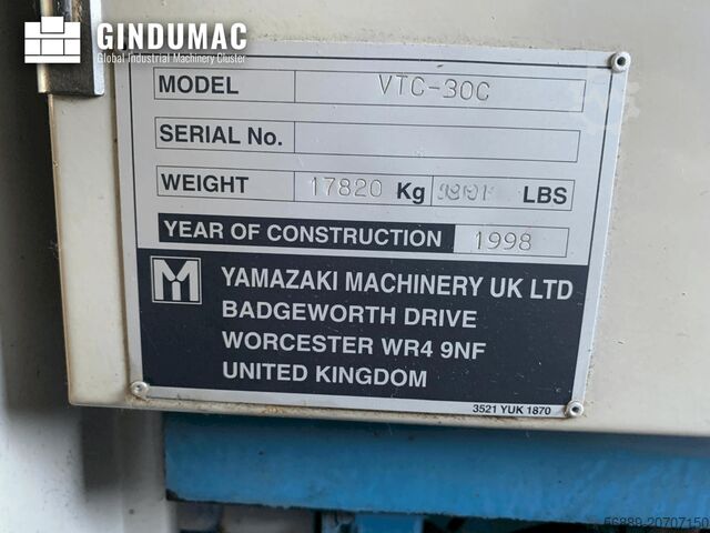 VERTIKALES BEARBEITUNGSZENTRUM Mazak VTC 30C