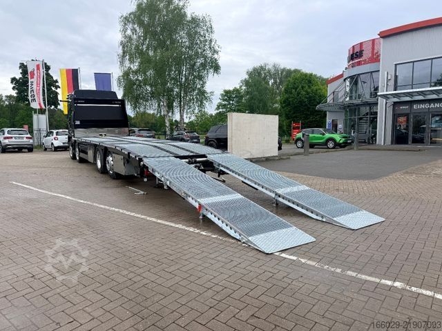 Special purpose truck MAN Baumaschinen Maschinentransporter mit Rampen