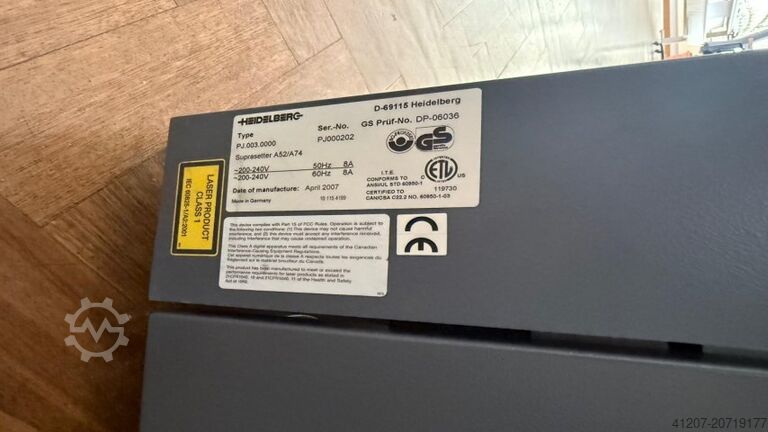 CTP-Anlage Heidelberg Suprasetter A52/A74