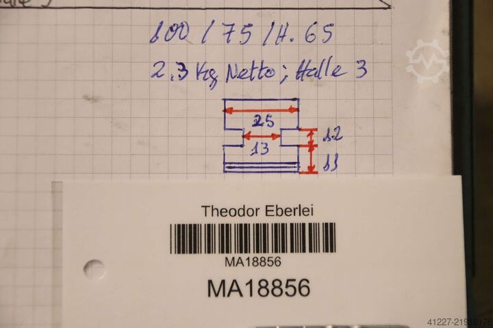 Interchangeable jaws unbekannt Breite 25 mm