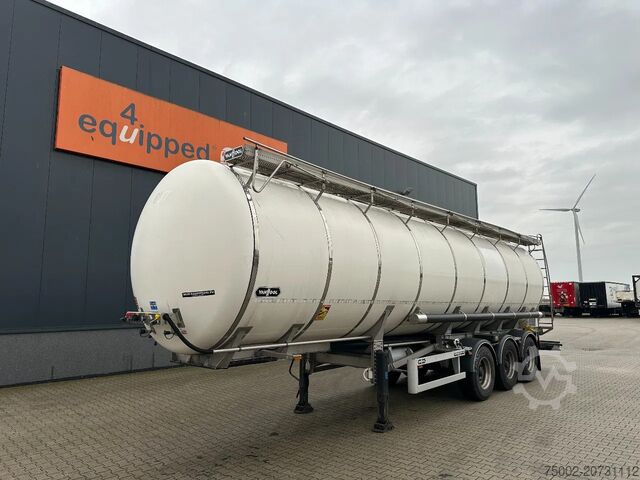 Food tanker Van Hool LEBENSMITTEL / 39.000L / 3-KAMMER / INOX / NL-A...