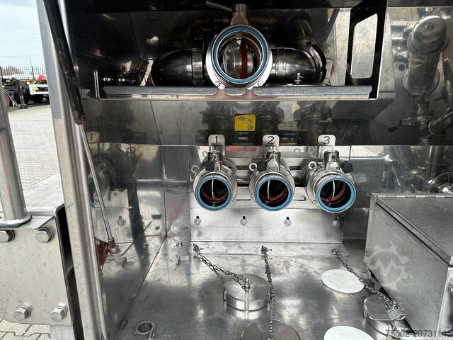 Food tanker Van Hool LEBENSMITTEL / 39.000L / 3-KAMMER / INOX / NL-A...