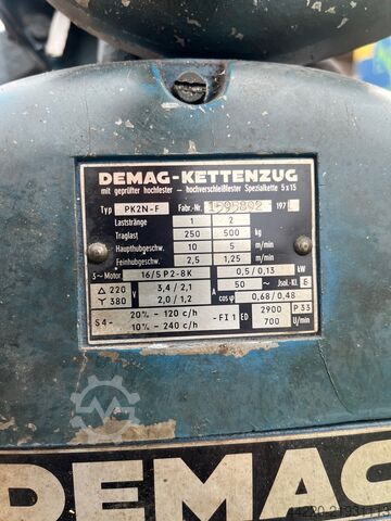 Chain hoist DEMAG Typ Pk 2 N-F