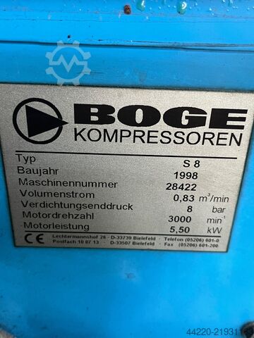 Screw compressor BOGE S 8