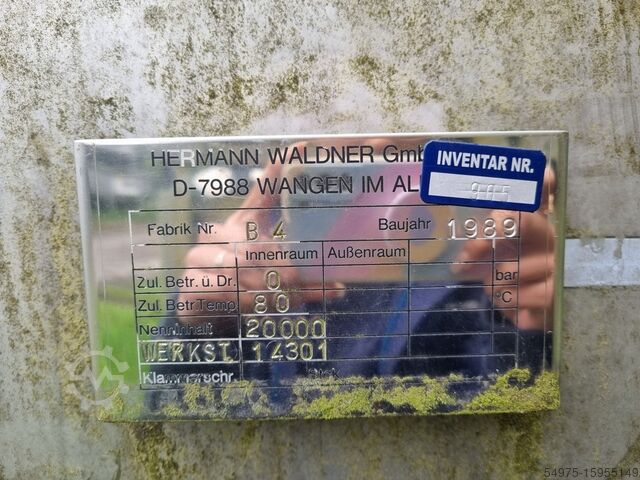 Tank Edelstahlbehälter Hermann Waldner GmbH