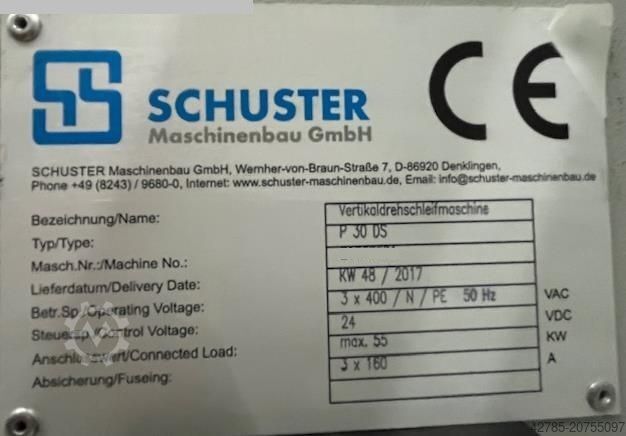 Vertikaldrehmaschine SCHUSTER P30