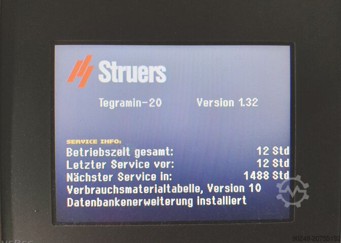 Struers Schleif und Poliermaschine Struers Schleif und Poliermaschine Tegramin 20 12 Betriebsstunden