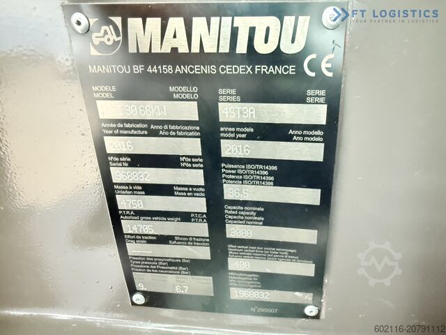 Geländestapler Manitou MSI30 / DIESEL / DUPLEX 3350 / CABIN