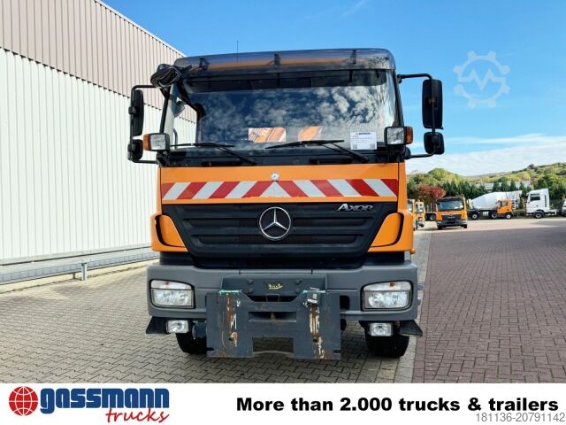 Kipper LKW Mercedes-Benz Axor 1833 AK 4x4, Winterdienstausstattung, Kran
