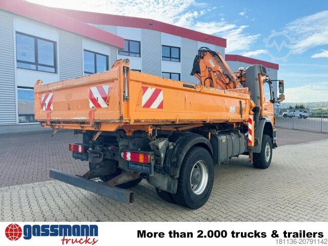Kipper LKW Mercedes-Benz Axor 1833 AK 4x4, Winterdienstausstattung, Kran