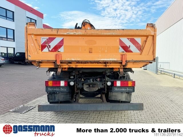 Kipper LKW Mercedes-Benz Axor 1833 AK 4x4, Winterdienstausstattung, Kran