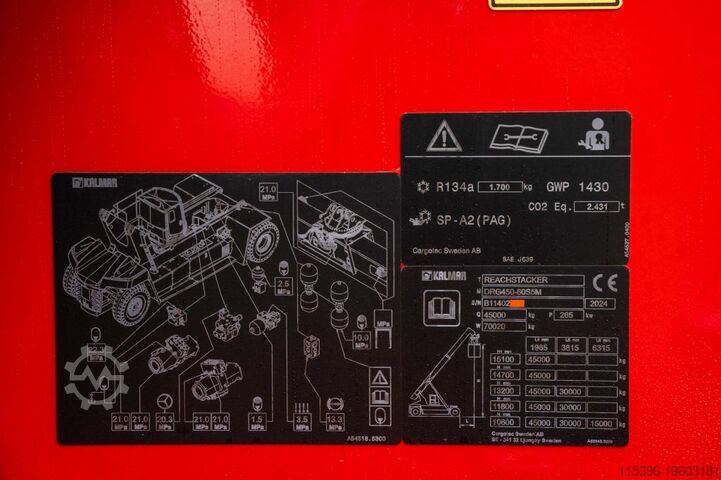 Full-container reach stacker Kalmar DRG450-60S5M