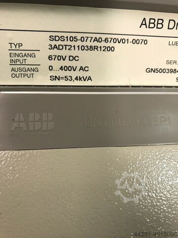 Servo Drives 53,4kVA Herst. überholt ABB SDS 100, SDS105-077A0-670V01-0070