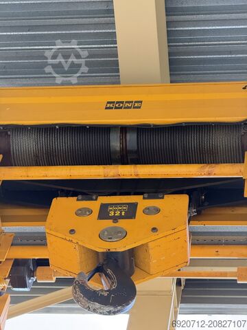 Doppelträger 14.870 mm x 32 Tonnen Konecranes Dubbelligger Bovenloopkraan