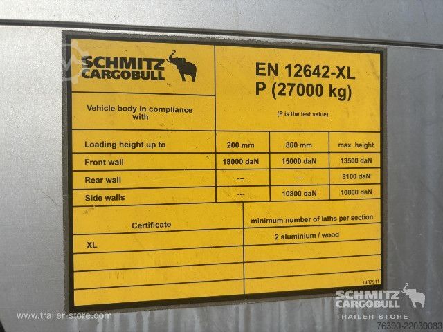 Open semitrailer with tarp Schmitz Cargobull Semitrailer Curtainsider Standard