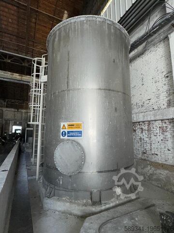 Vertical Stainless Steel Tanks 35 m³ with Front Access and Multiple Connections