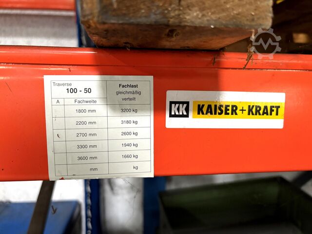 Heavy-duty shelving unit without contents KAISER + KRAFT heavy-duty shelving without contents