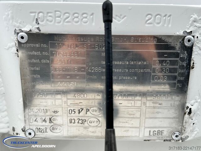 Tankwagen Volvo FH 500 22150 Liter ADR, 4 Comp, Retarder, 6x2, ...