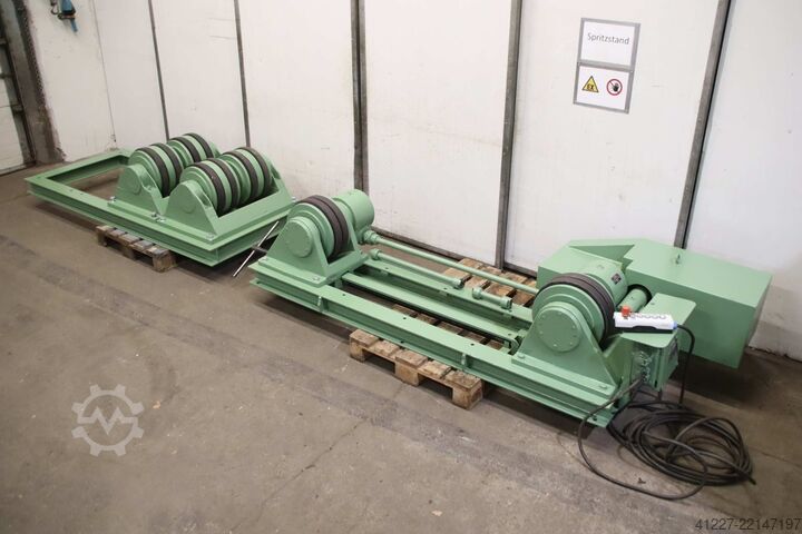 Container rotating device clay Deuma Heitze W05 Rollenabstand 600 - 1670 mm