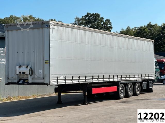 Open semitrailer with tarp KRONE SD Curtainsider EDSCHA CodeXL Liftachse