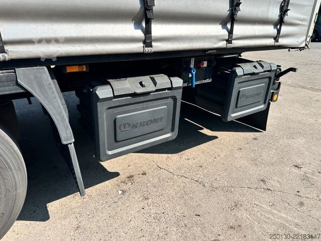 Open semitrailer with tarp KRONE SD Curtainsider EDSCHA CodeXL Liftachse