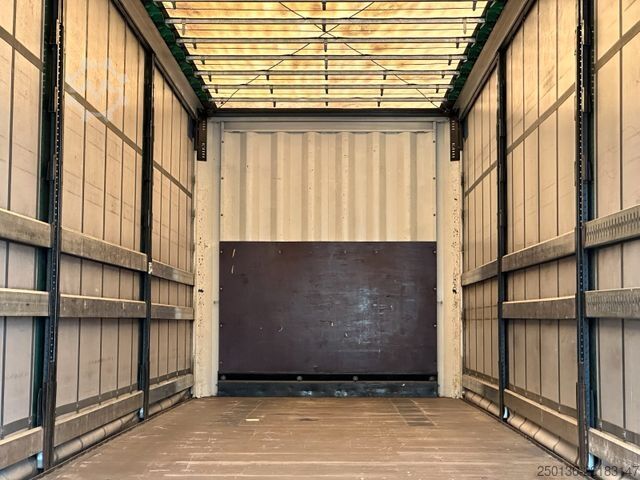 Open semitrailer with tarp KRONE SD Curtainsider EDSCHA CodeXL Liftachse