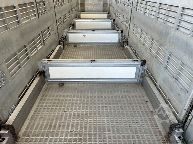 Livestock semitrailer Finkl SAV35 4.Stock Hubdach Lift Tränke Tridec