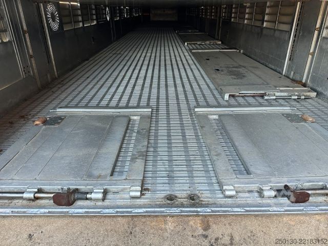 Livestock semitrailer Finkl SAV35 4.Stock Hubdach Lift Tränke Tridec