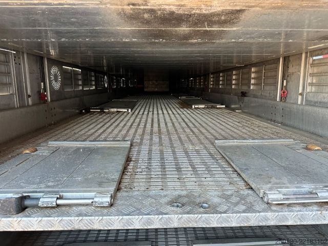 Livestock semitrailer Finkl SAV35 4.Stock Hubdach Lift Tränke Tridec