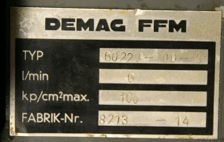 Hydraulikaggregat 6l 100 bar Demag Typ 60220-00-5