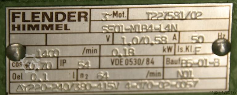 Getriebemotor 0,16/3 kW 7,1/320 U/min Flender ZF20-090SP/2U