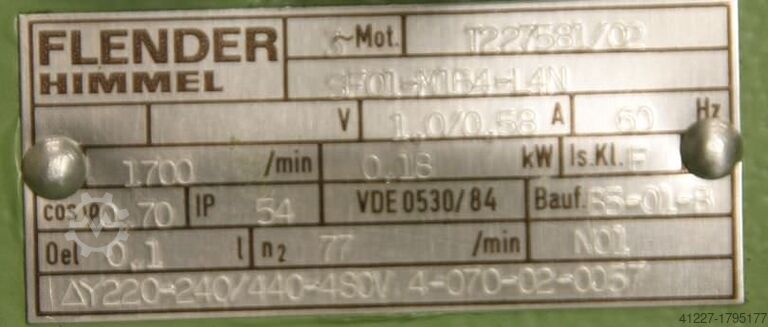 Getriebemotor 0,16/3 kW 7,1/320 U/min Flender ZF20-090SP/2U