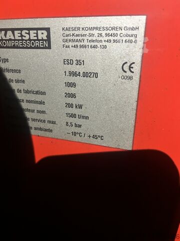 Industriekompressor KAESER ESD 351 NA 1009