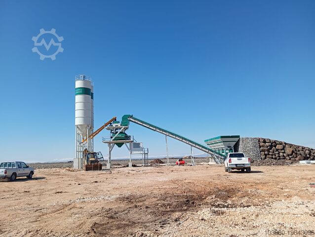 Stationary concrete batching plant PLUSMİX PLUS ST 130