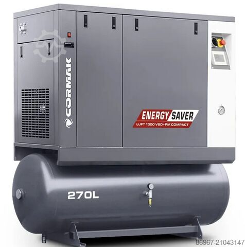 LUFT 1000 VSD+PM COMPACT+270L Tank CORMAK LUFT 1000 VSD+PM COMPACT +270l tank