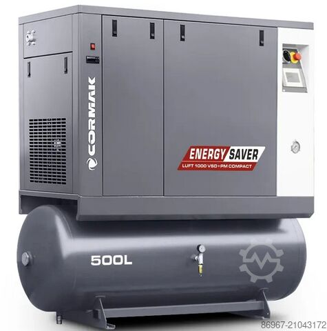 LUFT 1000 VSD+PM KOMPAKT mit 500 l Behälter CORMAK LUFT 1000 VSD+PM COMPACT +500l tank