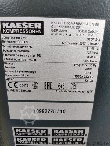 Schraubenkompressor S016348 Kaeser DSDX245