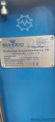 Schüco PR 280010 Schüco Dichtungseinziehmaschine PR