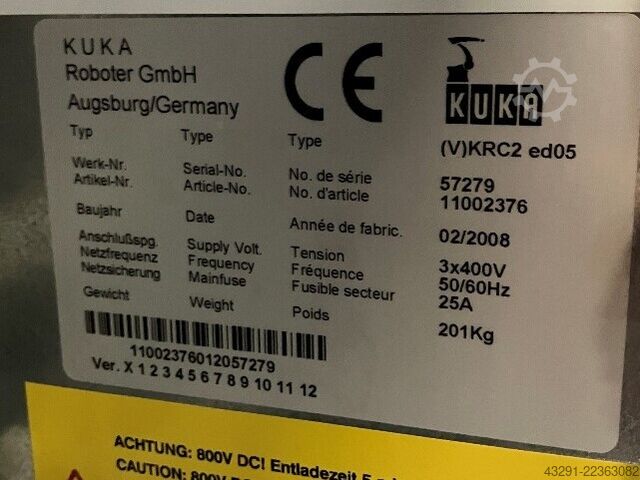 Industrial robot KUKA KR240-2 2000 Seriennr. 910477