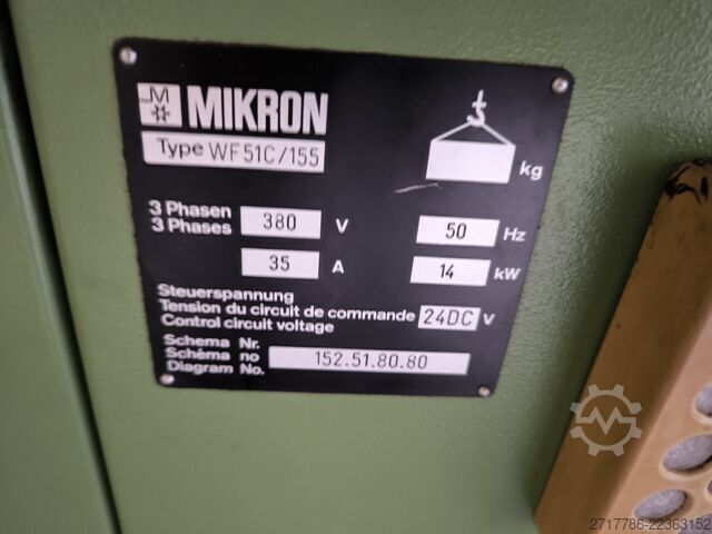 Tool room milling machine Mikron WF 51C