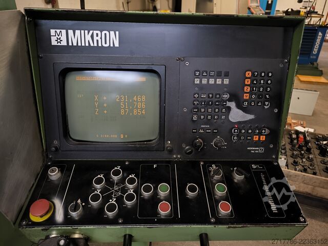 Tool room milling machine Mikron WF 51C