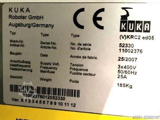 Industrial robot KUKA KR 240 L180-2 2000 Seriennr. 913761