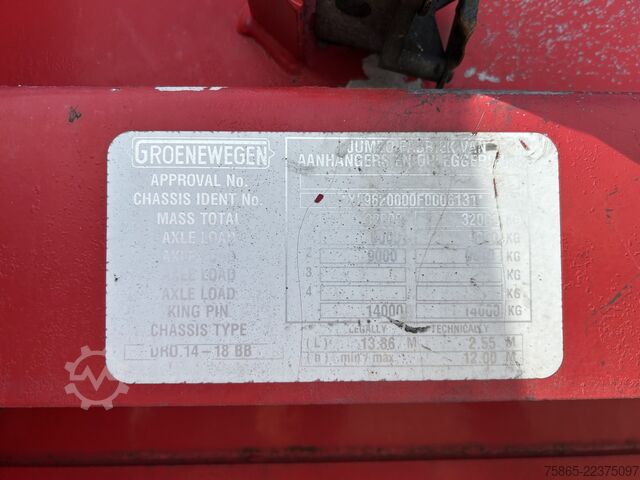Box body Groenewegen Jumbo / DRO-14-18 / Koffer / LBW / 2x Lenk Asch...