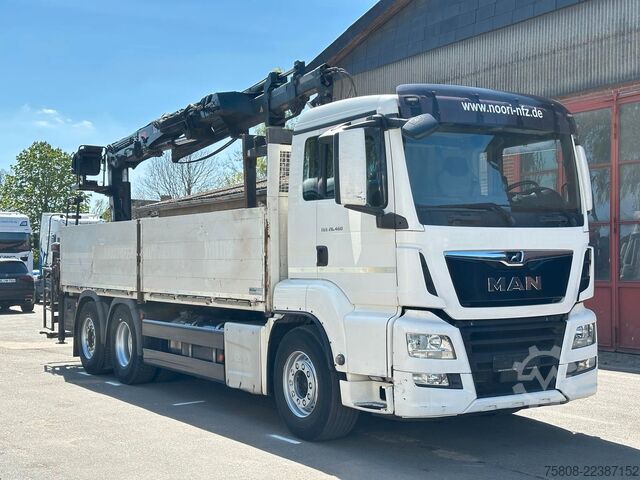 Truck mounted crane MAN TGS 26.460 Baustoff Hiab 177 Funk+Sitz Lenk AHK