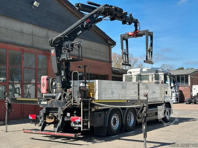 Truck mounted crane MAN TGS 26.460 Baustoff Hiab 177 Funk+Sitz Lenk AHK