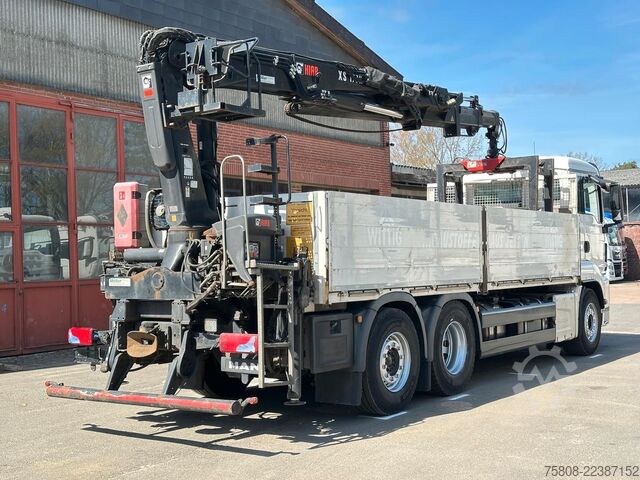 Truck mounted crane MAN TGS 26.460 Baustoff Hiab 177 Funk+Sitz Lenk AHK