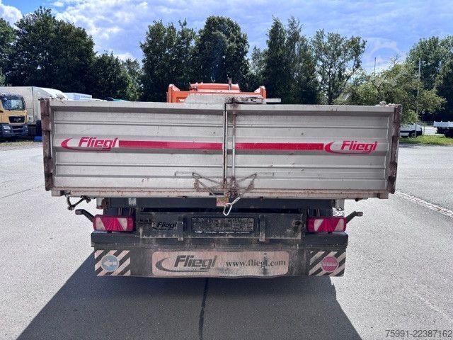 Three-way tipper trailer FLIEGL Dreiseitenkipper Tieflader TSK 210