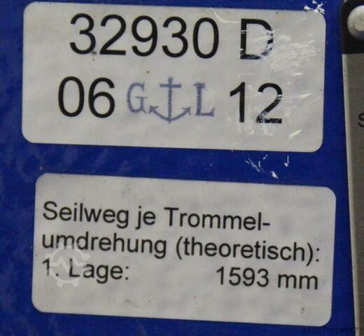 Winch 2000 kg Planeta SB-305-E-Hubwinde